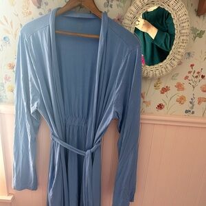 Kyte BABY Slate Blue Women's Robe Bamboo